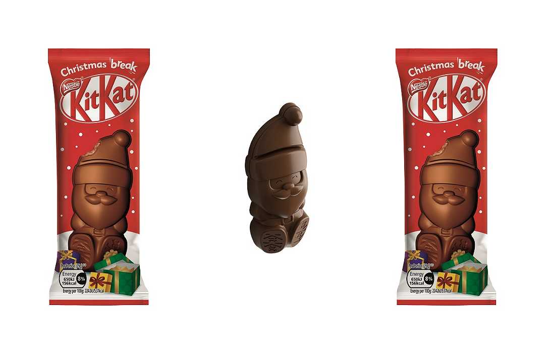 KitKat Santa: arriva il wafer al cioccolato al latte a forma di Babbo Natale