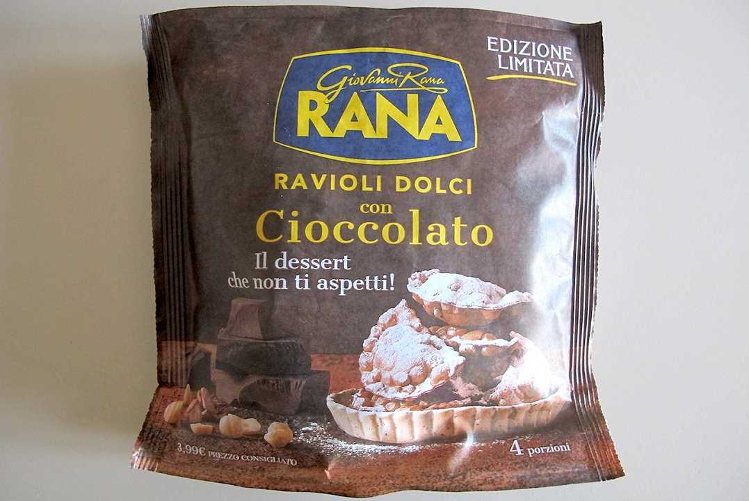 Ravioli dolci con cioccolato Giovanni Rana: Prova d’assaggio