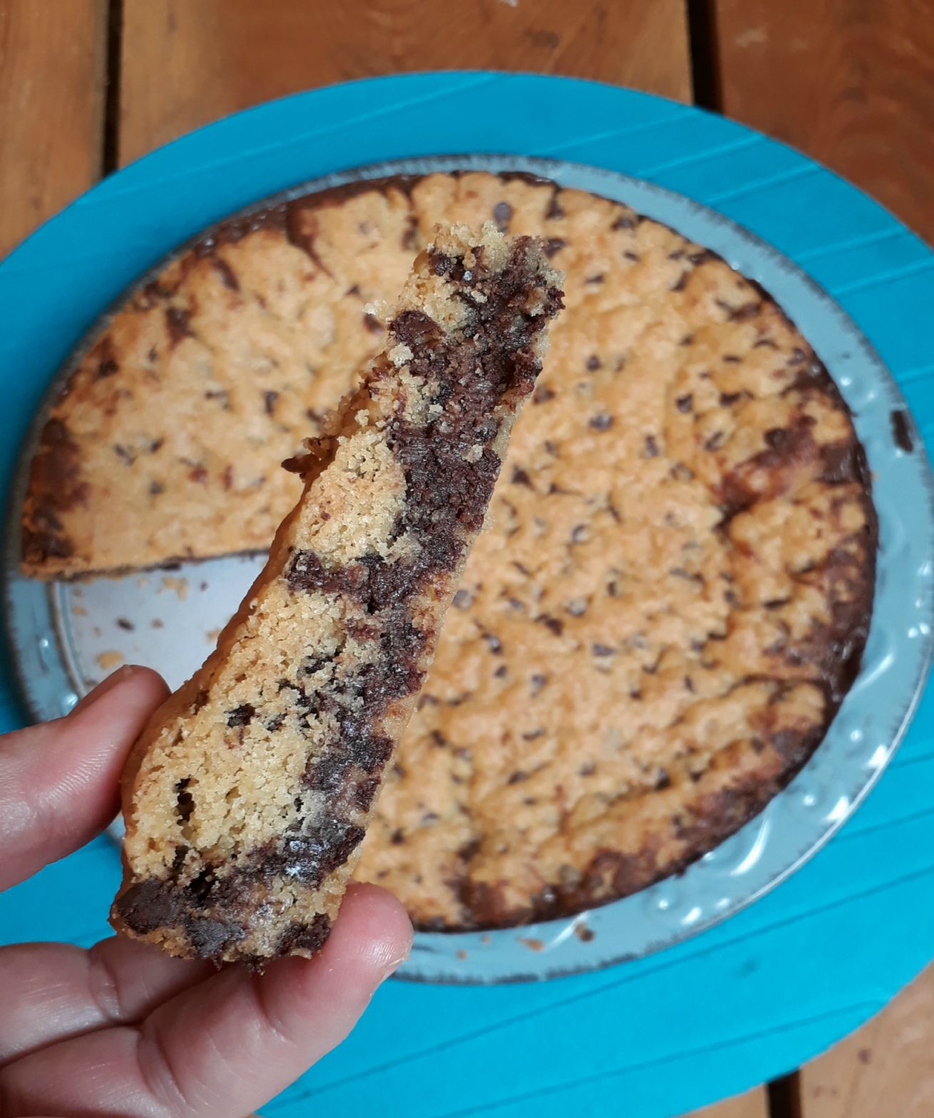 torta cookies alla nutella interno