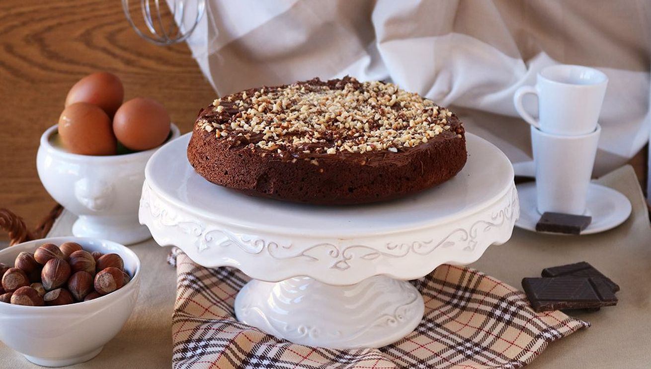 torta nocciole e cioccolato