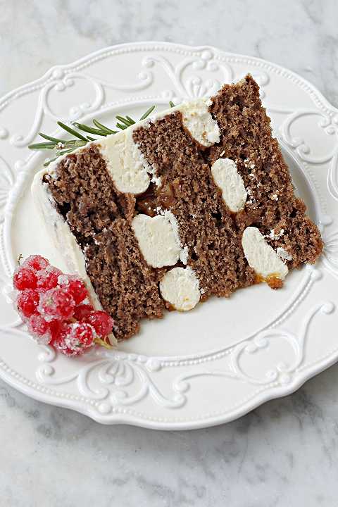 Torta nuda di Natale