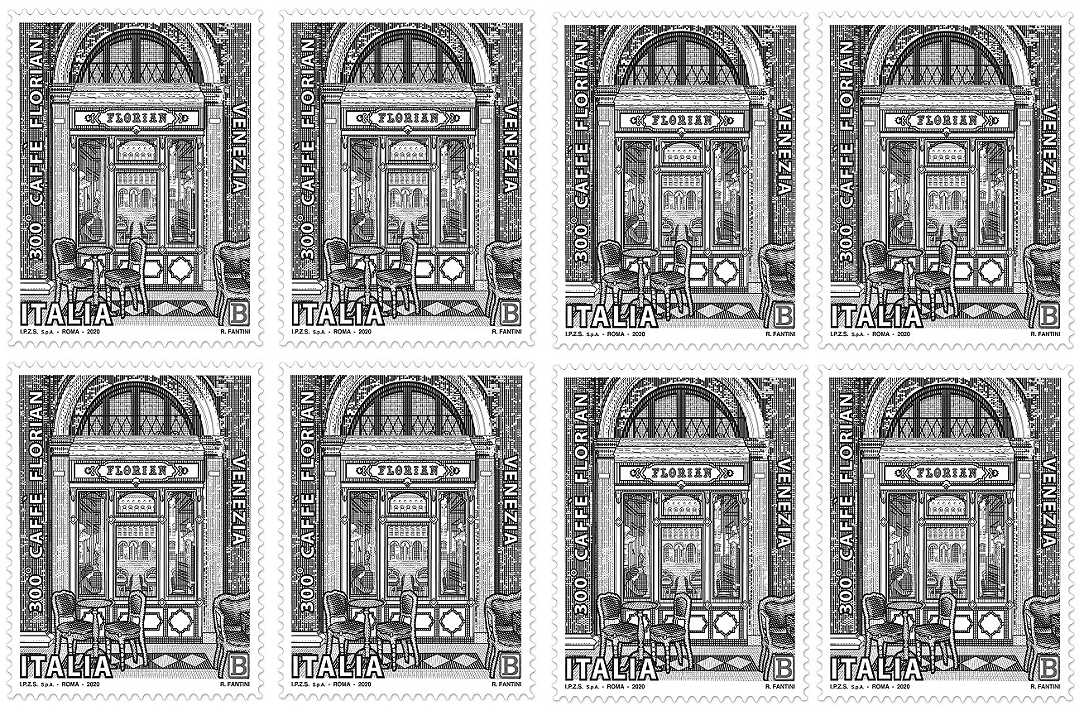 Caffè Florian a Venezia: arriva un francobollo per celebrare i 300 anni di attività