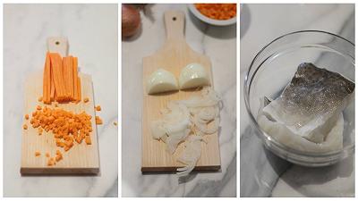 Pulite e tagliate le carote