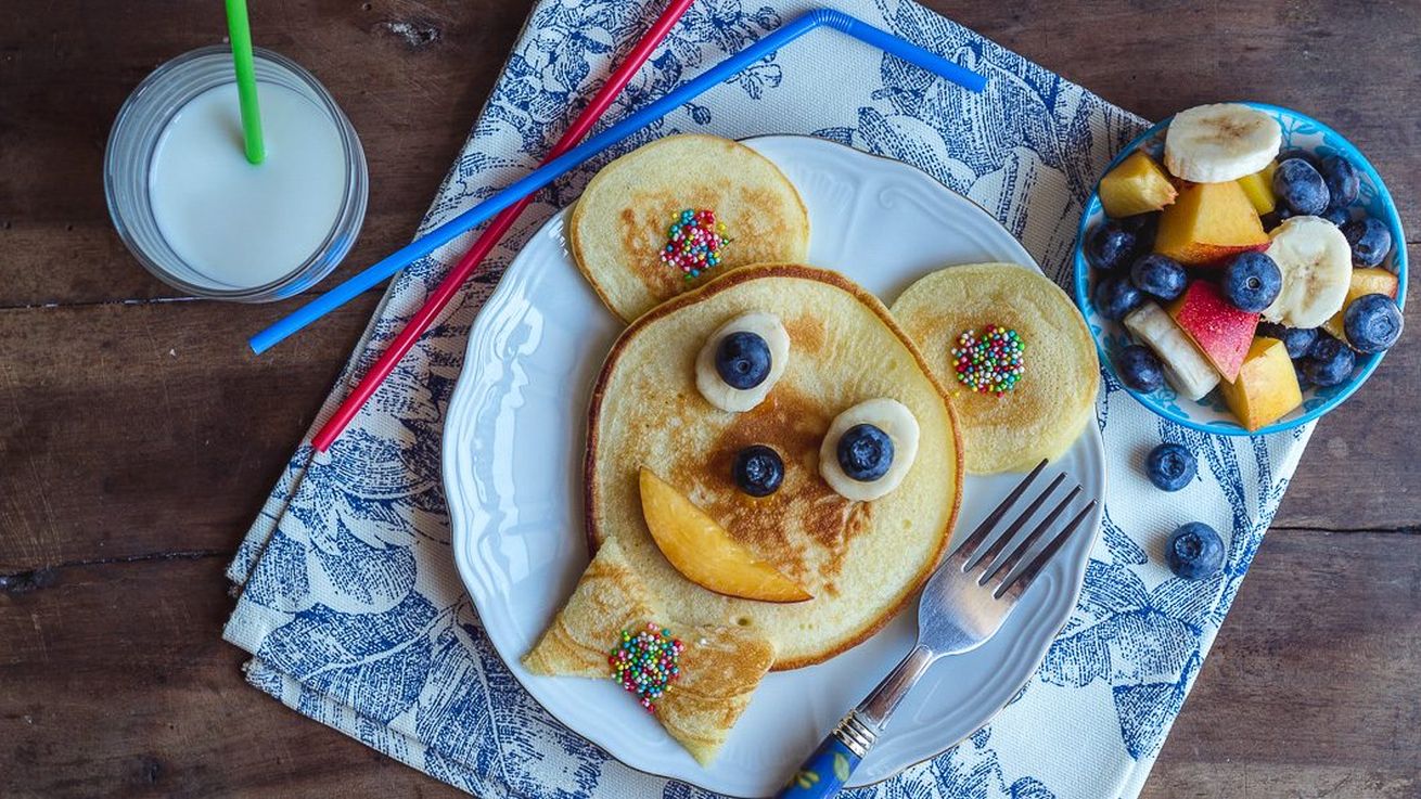 pancake per bambini con frutta