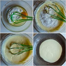 Mescolate uovo, zucchero e olio