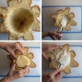 Tagliate la base del Pandoro