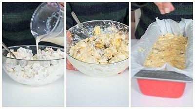 Sbriciolate il panettone e unitelo agli ingredienti secchi