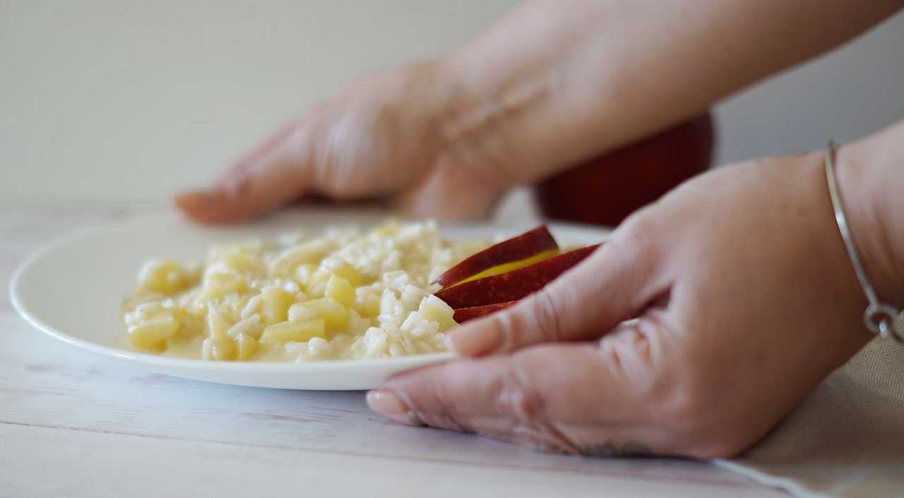 Risotto gorgonzola e mele