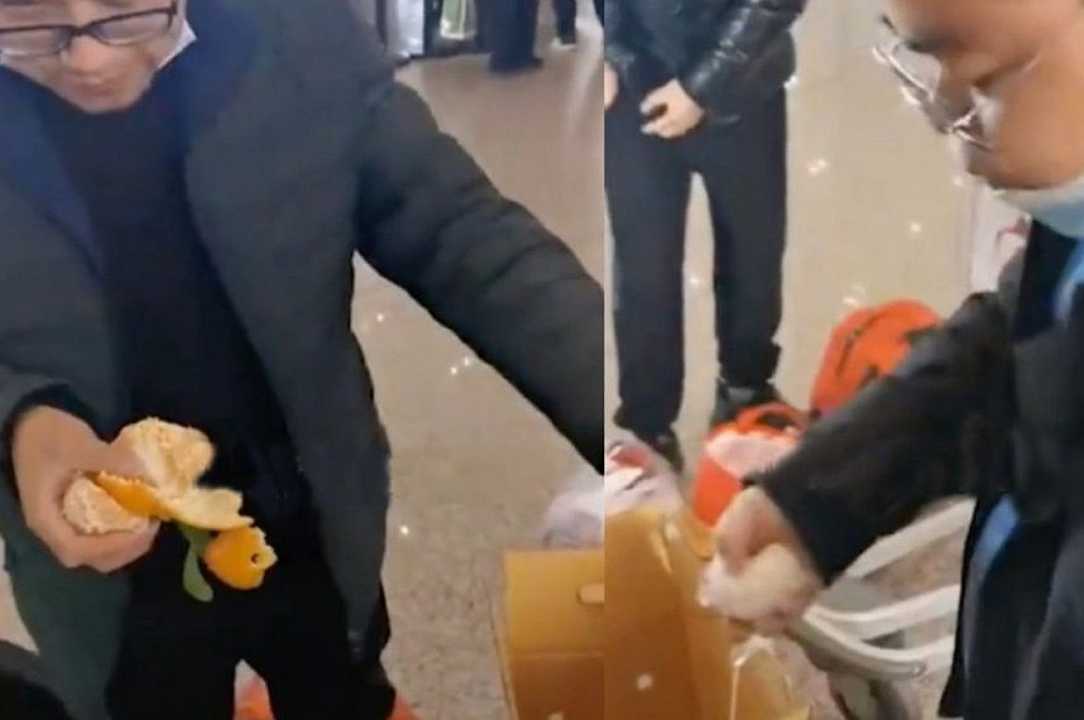 Cina: mangia 30kg di mandarini all’aeroporto per non pagare la tassa sul bagaglio