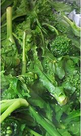 Sbollentate le cime di rapa