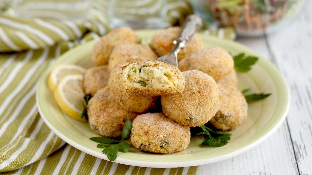 Polpette di merluzzo e verdure