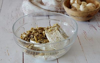 unite funghi e ricotta