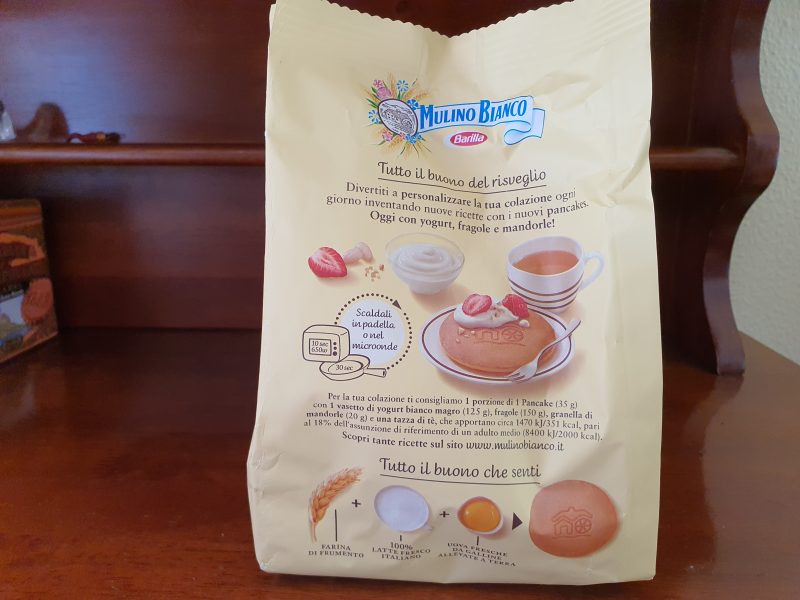 Pancake Mulino Bianco; Prova d'Assaggio
