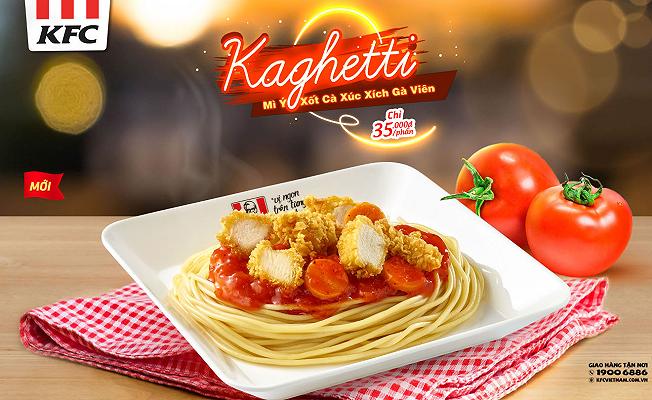 KFC Vietnam lancia gli spaghetti col pollo fritto, i Kaghetti