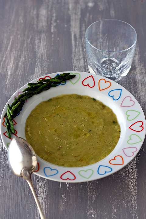 Crema di asparagi selvatici e fave