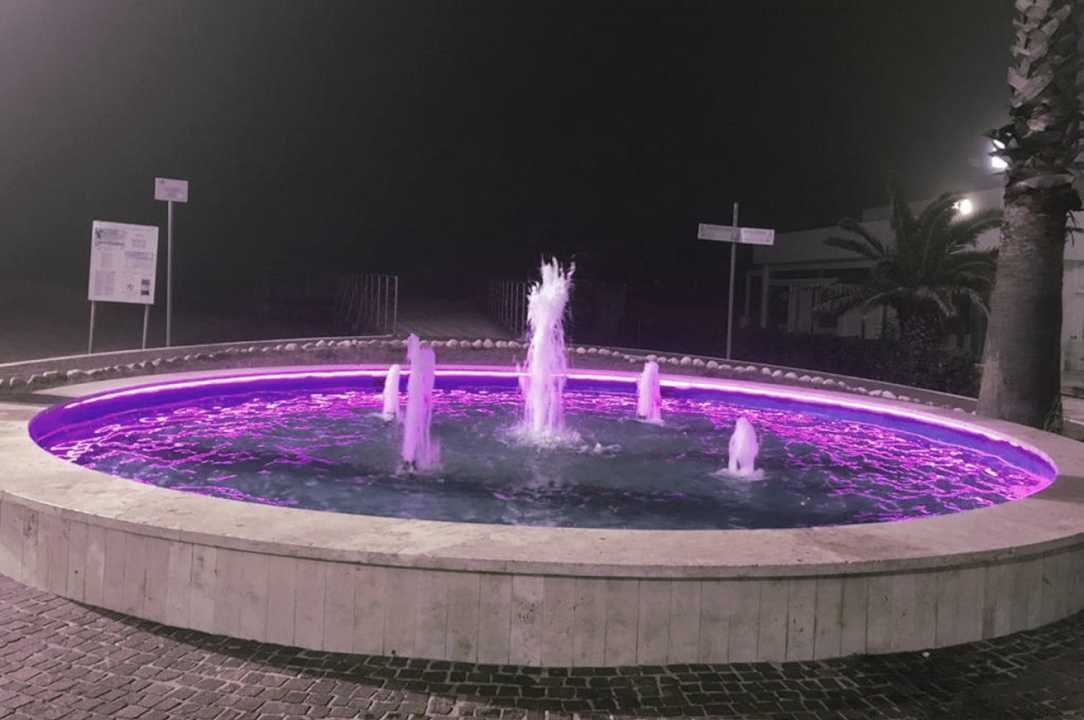 Porto Sant’Elpidio: le fontane lilla per sensibilizzare sui disturbi alimentari