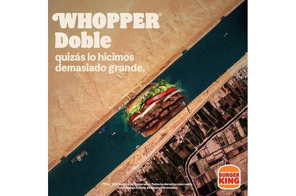 Burger King prende in giro il blocco del Canale di Suez, gli Egiziani non la prendono benissimo