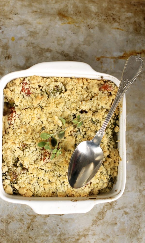 crumble cotto in pirofila