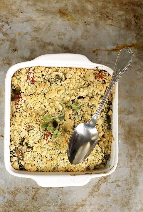 Crumble di verdure al forno