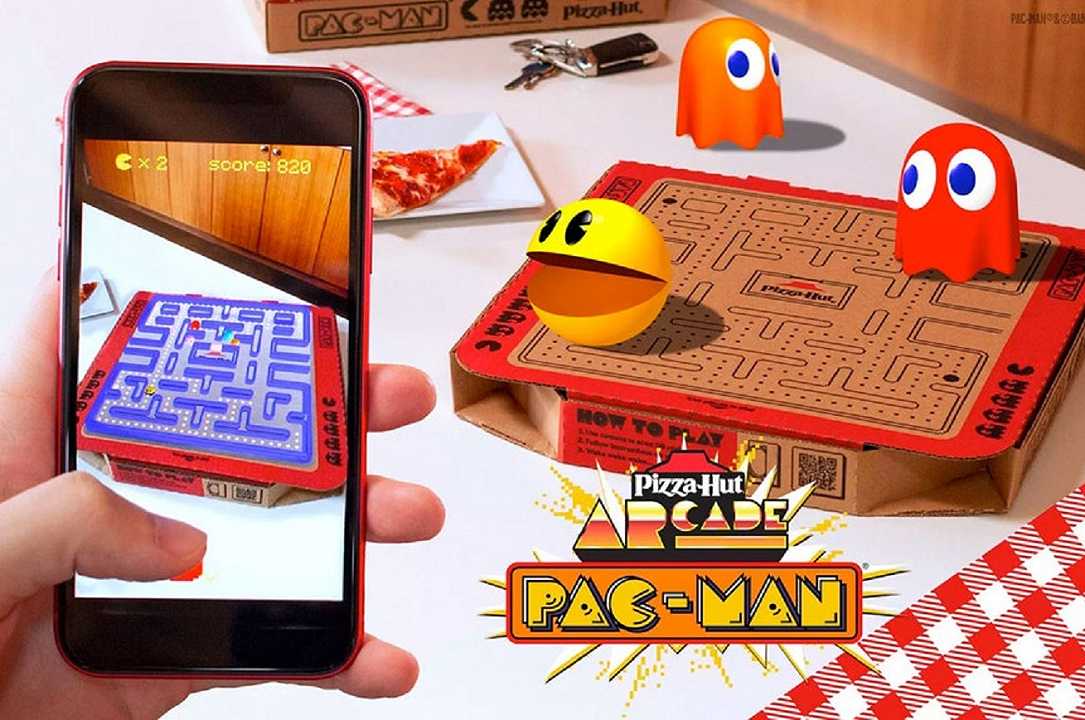 Pizza Hut, sui cartoni si gioca a Pac-Man con la realtà aumentata