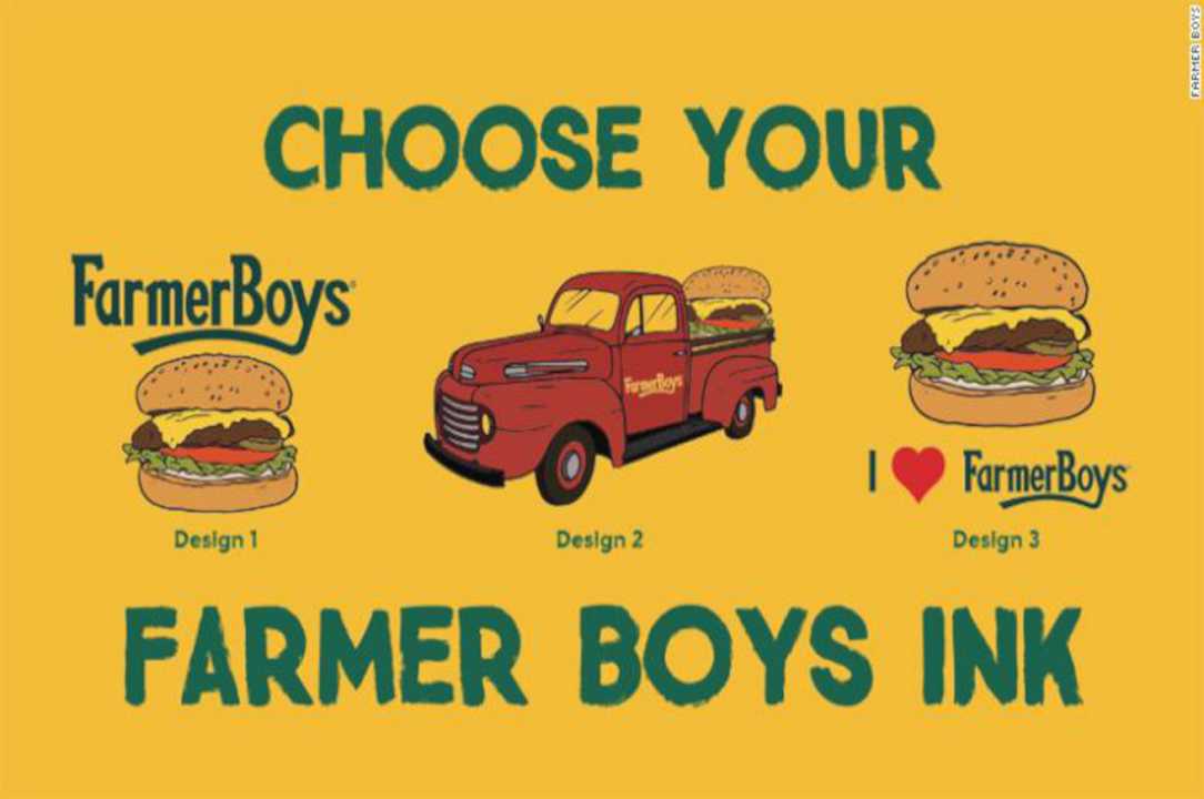 Hamburger gratis se ti tatui il logo della catena: succede negli Usa