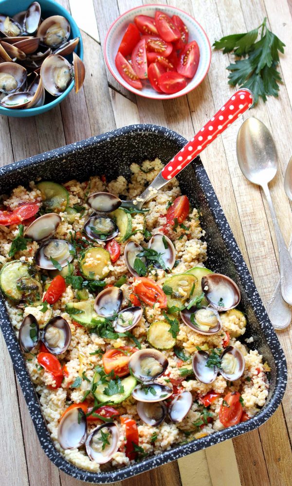 insalata di miglio in una pirofila