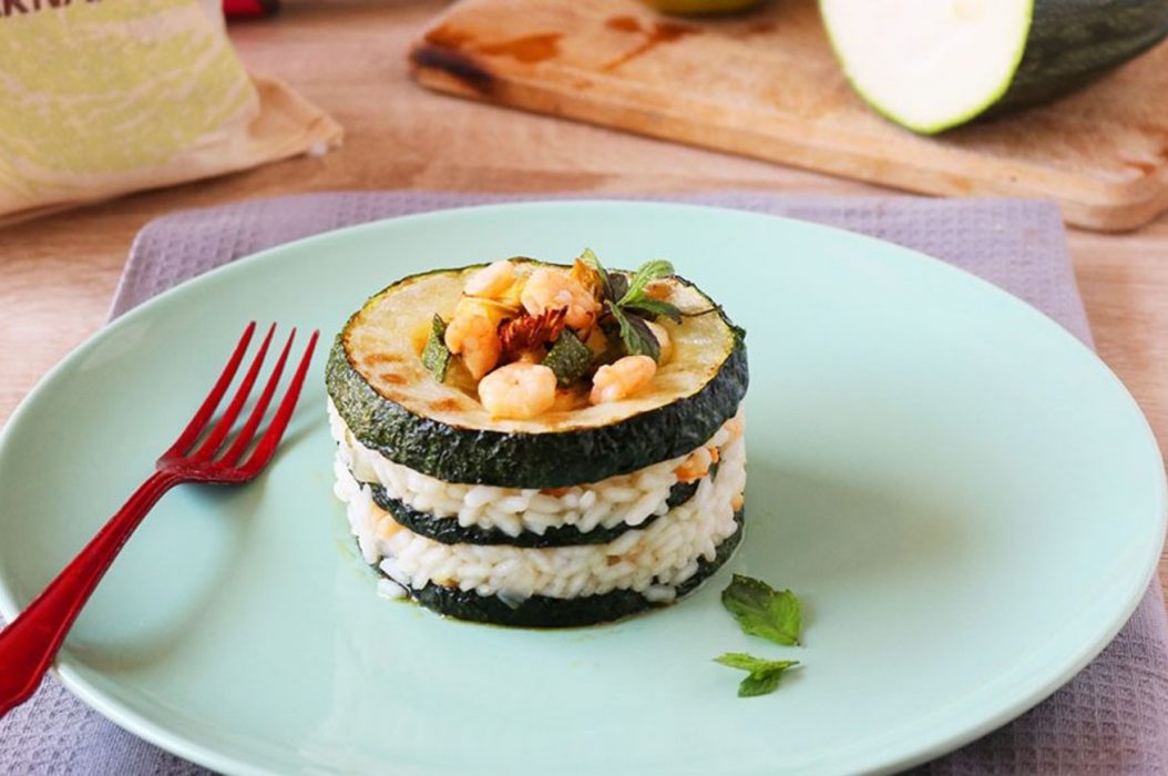 millefoglie di zucchine e riso