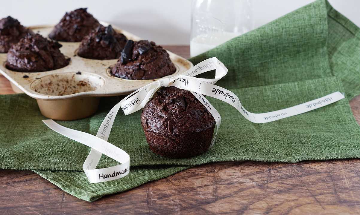 Muffin al cacao amaro e zucchine
