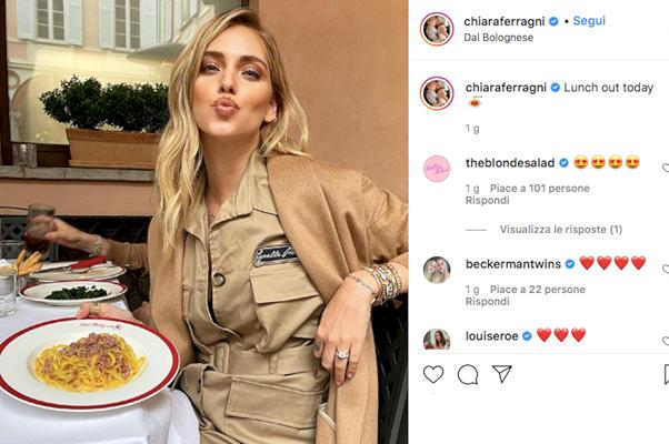 Chiara Ferragni e Giulia de Lellis scelgono lo stesso ristorante per la riapertura