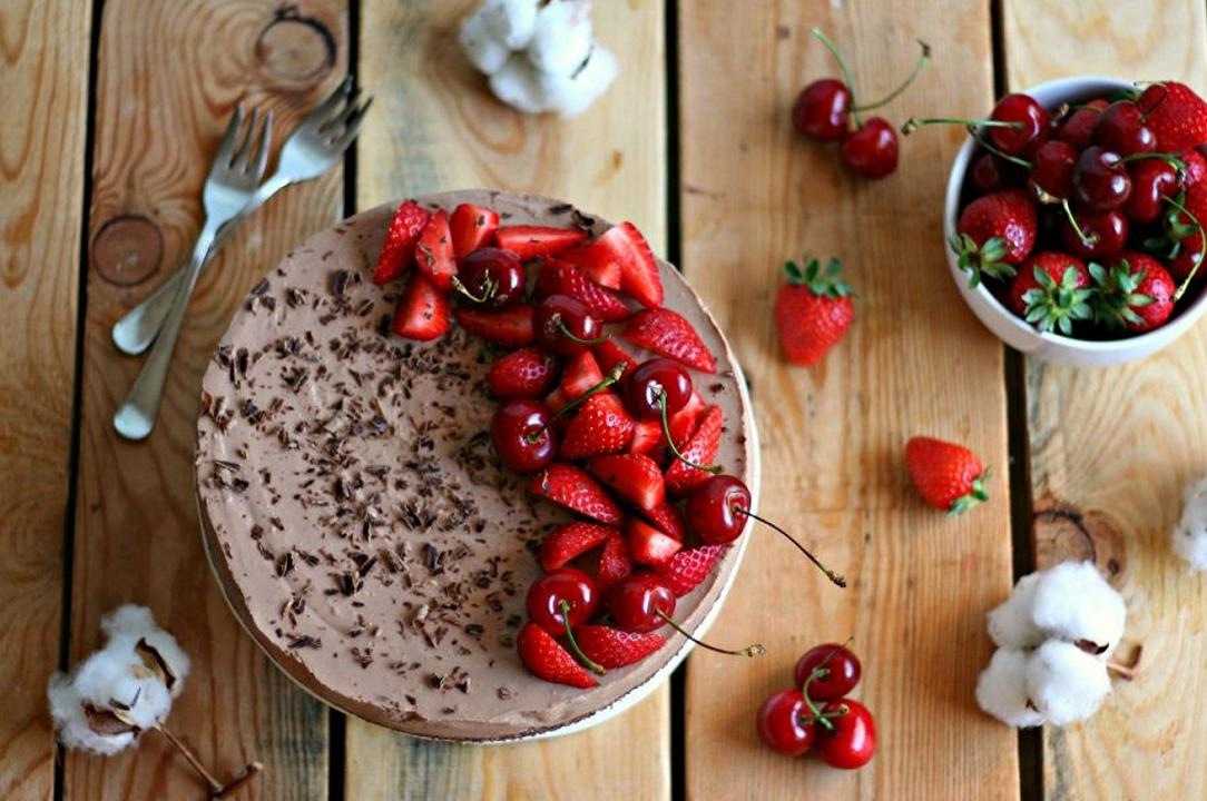 Cheesecake yogurt e cioccolato fredda