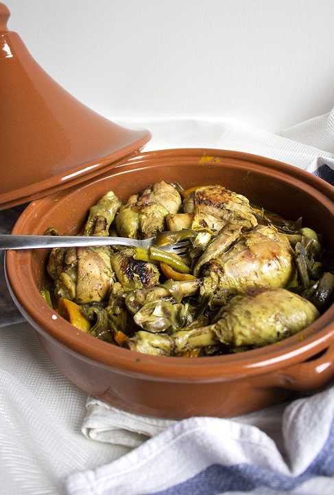 Tajine di pollo e verdure