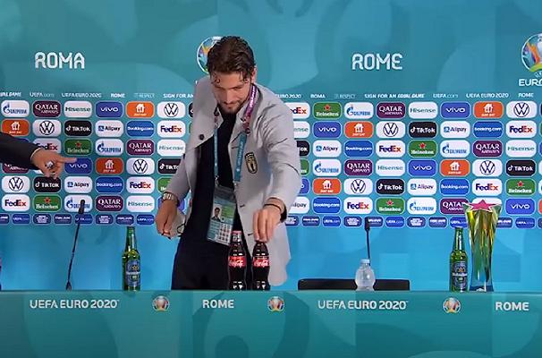 Locatelli, eroe di Italia-Svizzera, come CR7 e Pogba: via la Coca-Cola ecco l’acqua