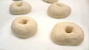 bagels formati e lievitati