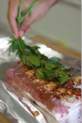 costine marinate con la salsa