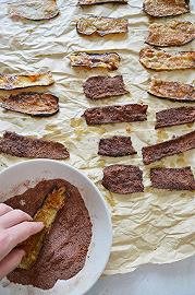 Impanatele con cannella, zucchero e cacao
