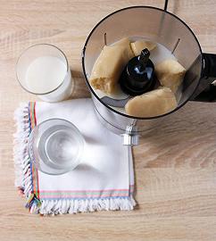 Frullate la pasta con l'acqua