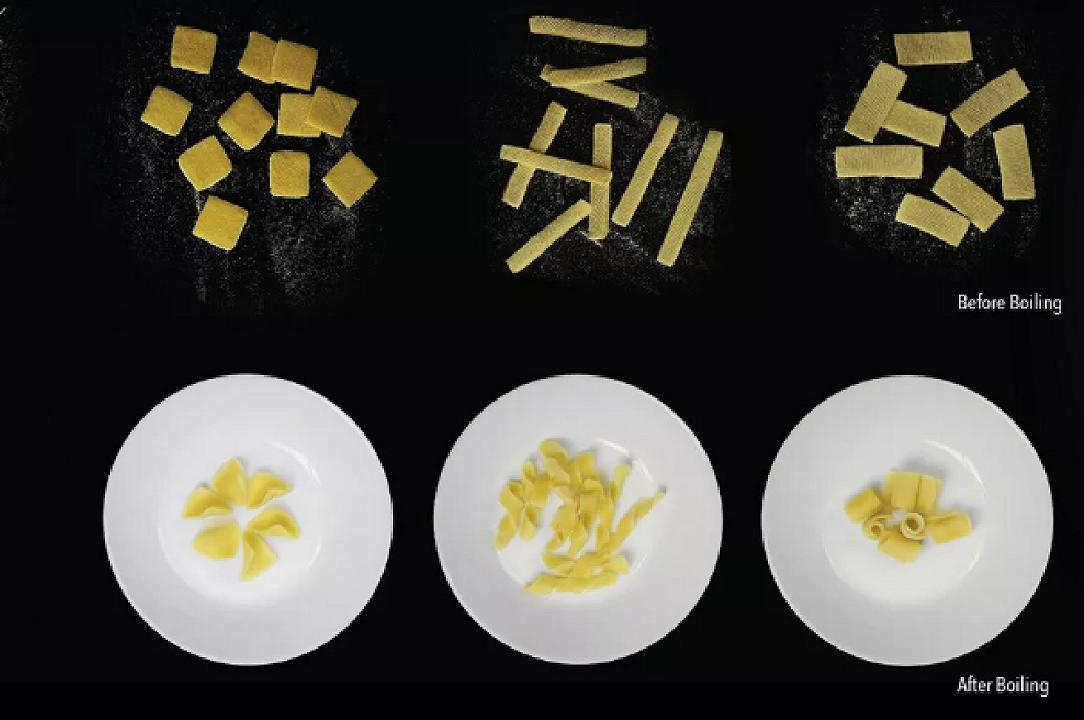 Pasta: i ricercatori USA realizzano il formato che diventa 3D quando cuoce