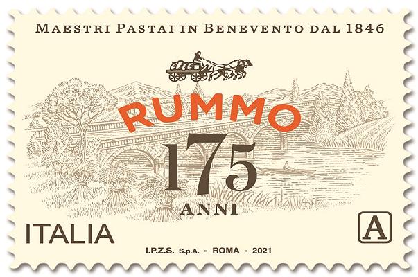 Pasta Rummo: un francobollo per celebrare i 175 anni di attività