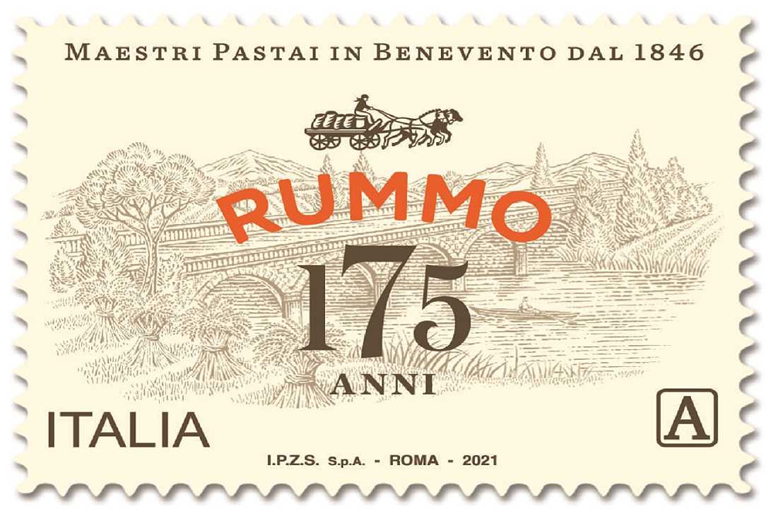 Pasta Rummo: un francobollo per celebrare i 175 anni di attività