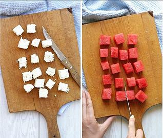 Tagliate anguria e feta