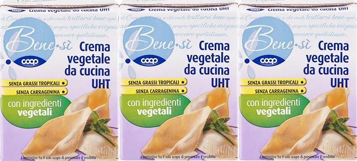 Coop, Crema vegetale da cucina Benesì: richiamo per rischio chimico