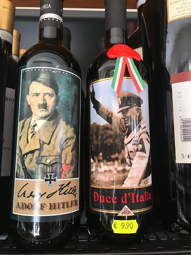 hitler mussolini vino