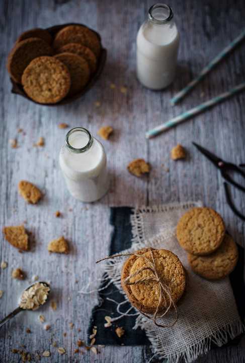 Biscotti con fiocchi d’avena senza uova