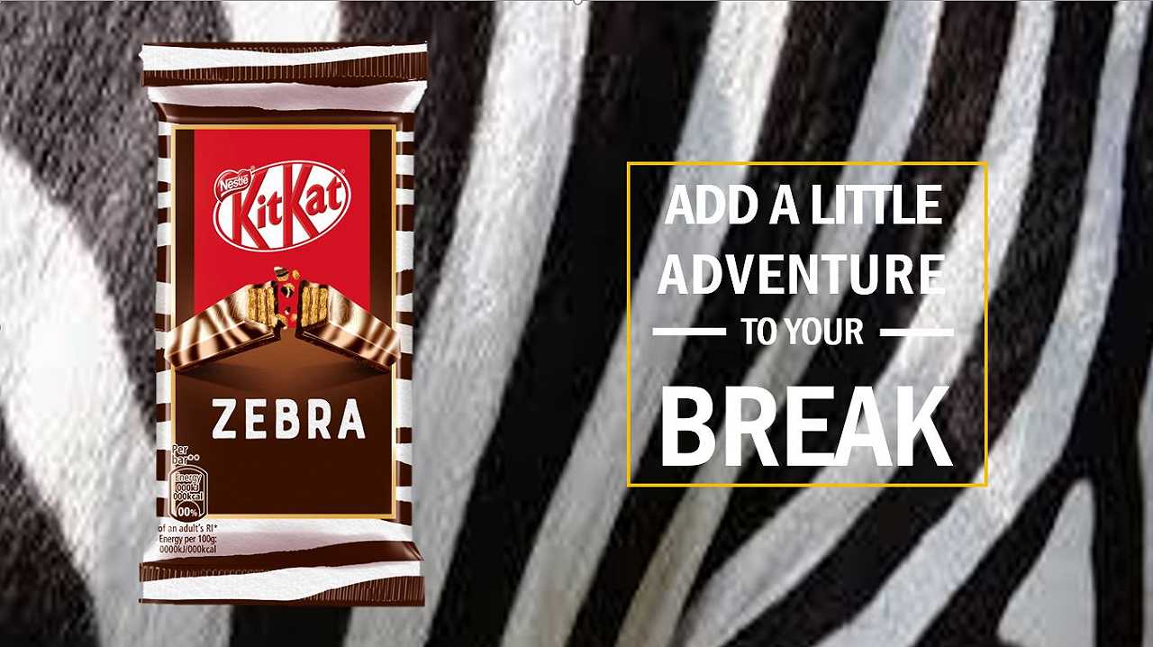 KitKat a strisce con l’edizione limitata “Zebra”