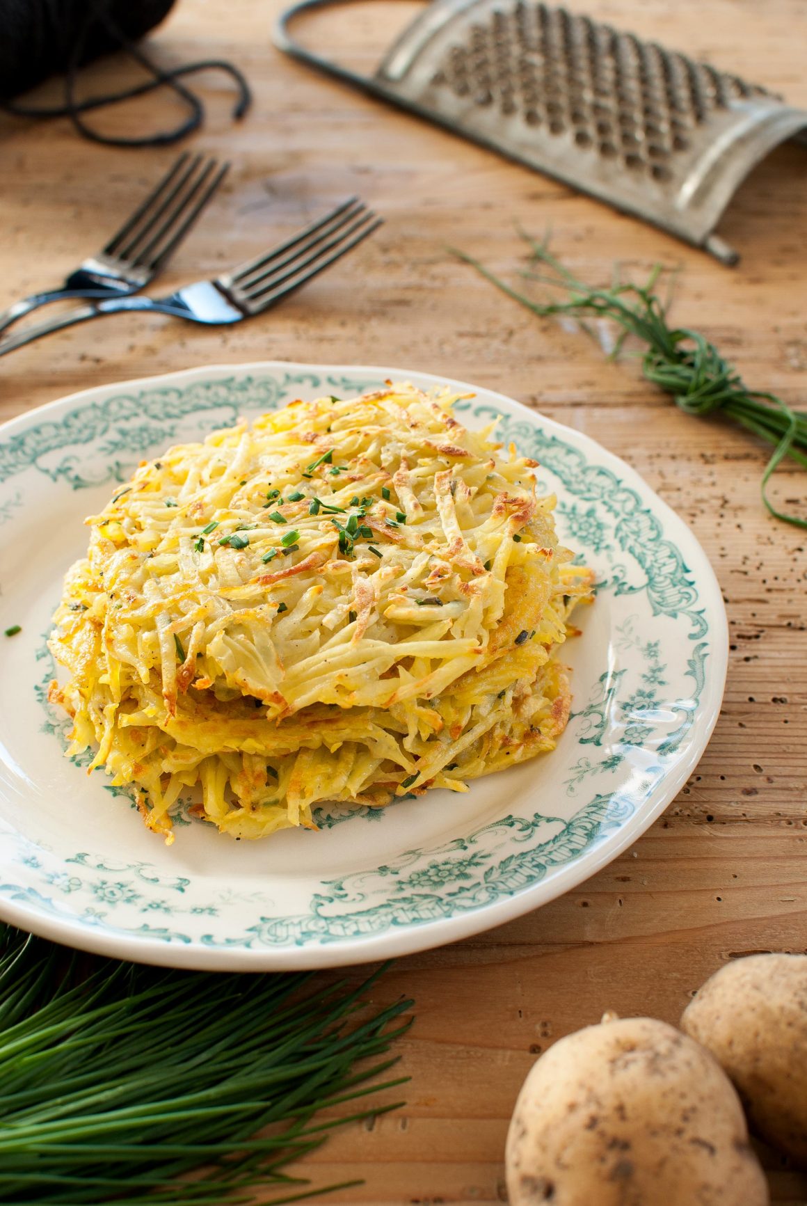 dettaglio piatto con rosti