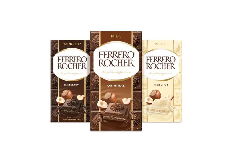 Ferrero Rocher diventa una tavoletta di cioccolato