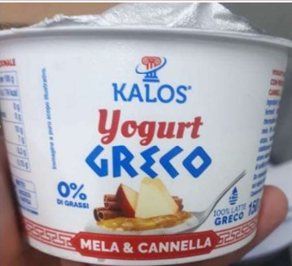 Yogurt greco Kalos: richiamo per rischio chimico