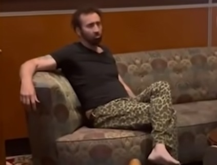 Nicolas Cage ubriaco