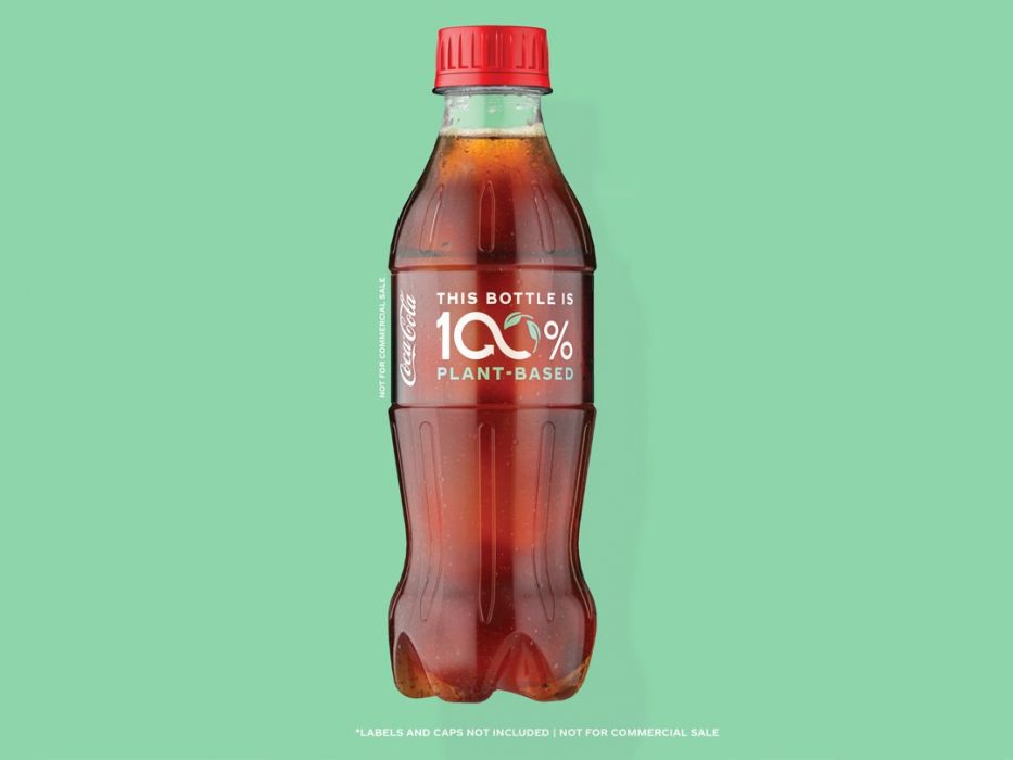 Coca-cola bottiglia vegetale