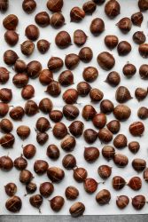 castagne su teglia